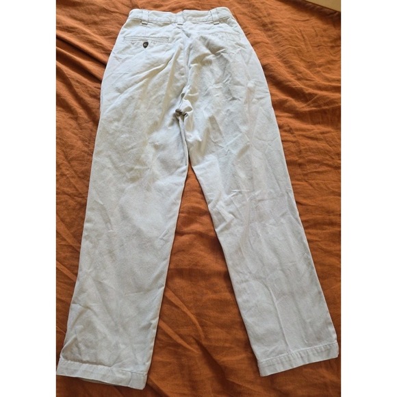Vintage Gap Easy Fit Boys 10 Tan Khakis Chinos Pants Pleated Baggy Y2K 90's - Picture 2 of 8